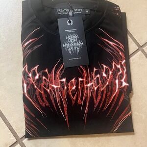 Breathe Divinity black & red shirt Size M
